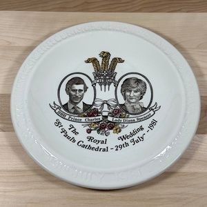 Vintage Collectable Royal Wedding Plate Prince Charles & Diana, Myott-Meakin